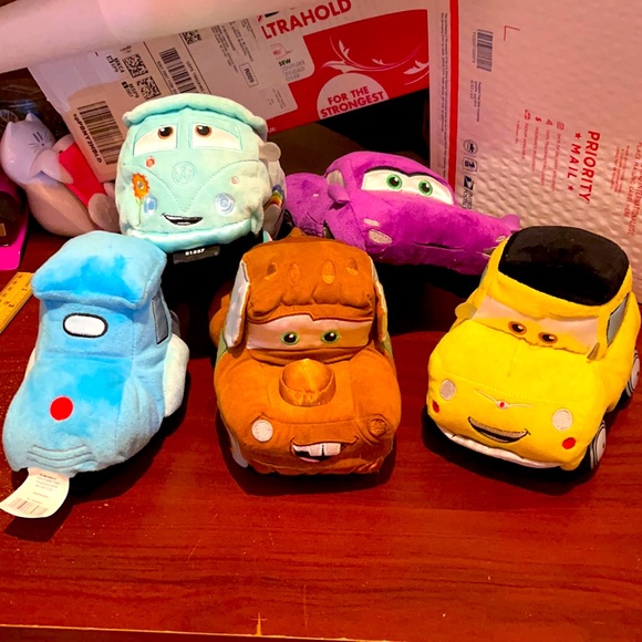 Disney Pixar Cars set of 5 stuffed animals